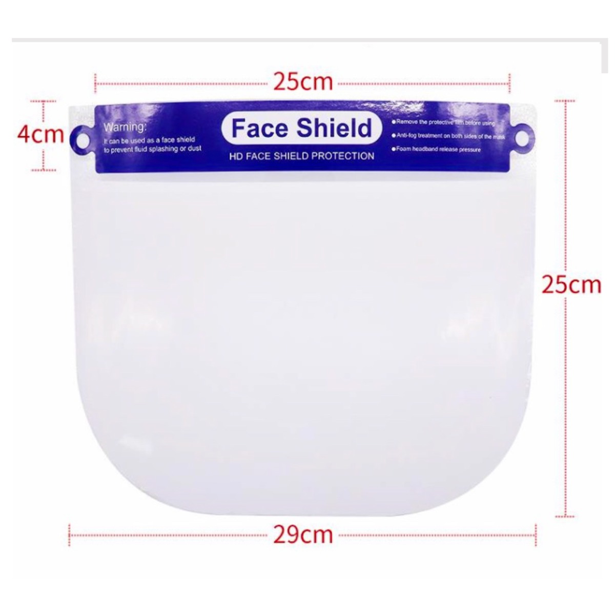 HD Face Shield Protection Antifog Disposable 10pieces per box PEP Dental Supplies